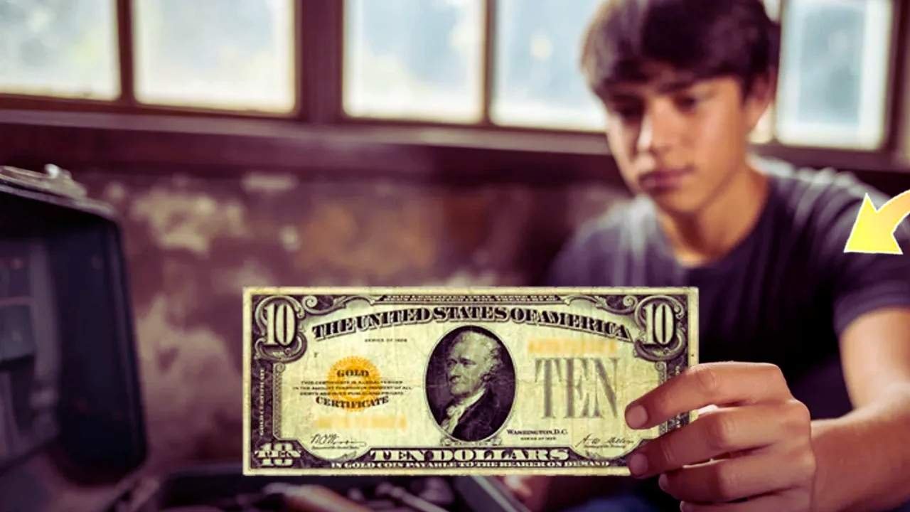 Teen Unearths $10 Gold Certificate