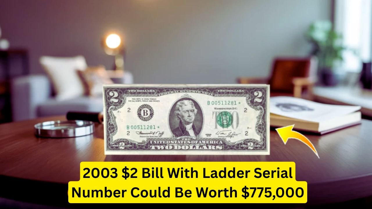 Still in Circulation: 2003 $2 Bill With Ladder Serial Number Could Be Worth $775,000